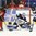 PLYMOUTH, MICHIGAN - APRIL 1: Finland's Noora Raty #41 makes a pad save while Jenni Hiirikoski #6 and Canada's Sarah Davis #37 look on during preliminary round action at the 2017 IIHF Ice Hockey Women's World Championship. (Photo by Matt Zambonin/HHOF-IIHF Images)

